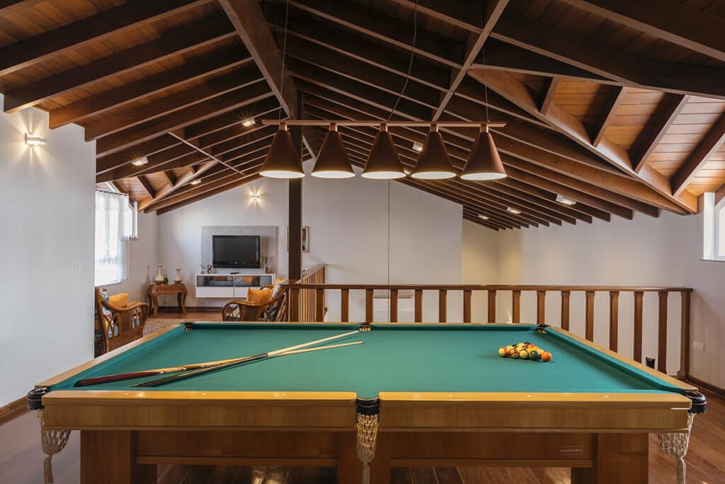 Como montar uma sala de jogos em casa? - Conceito Snooker